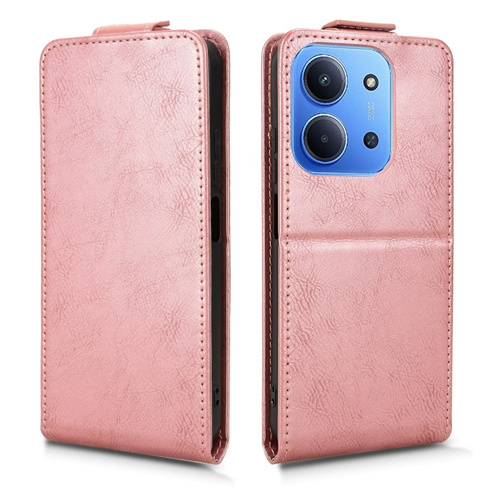 Vert flipové pouzdro na Xiaomi Redmi 15C 4G (171mm)/Poco C85 4G (171mm) - růžovozlaté