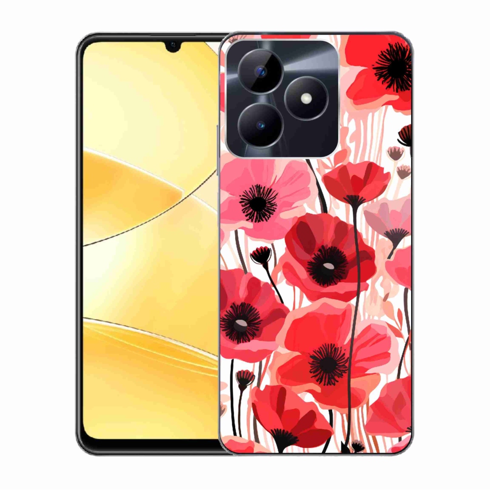 Gelový kryt mmCase na Realme C51/C53 - vlčí mák 1