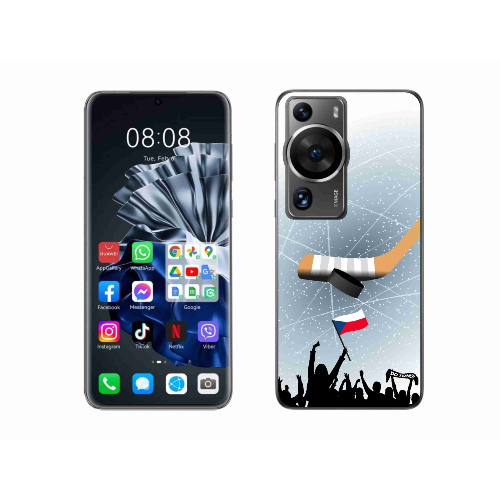 Gelový kryt mmCase na Huawei P60 Pro - fanoušci hokeje