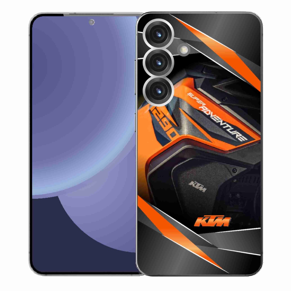 Gelový kryt mmCase na Samsung Galaxy S25+ - motorka ktm