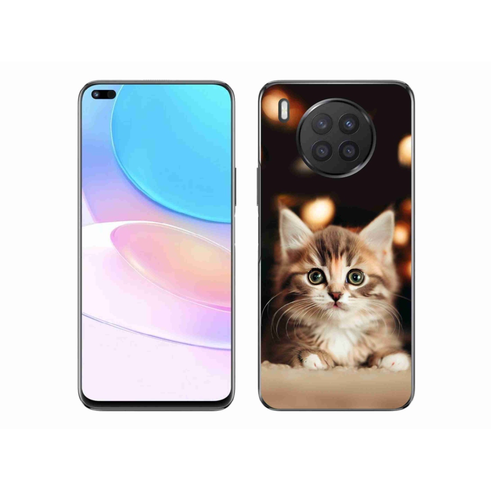 Gelový kryt mmCase na Huawei Nova 8i - roztomilé kotě 2