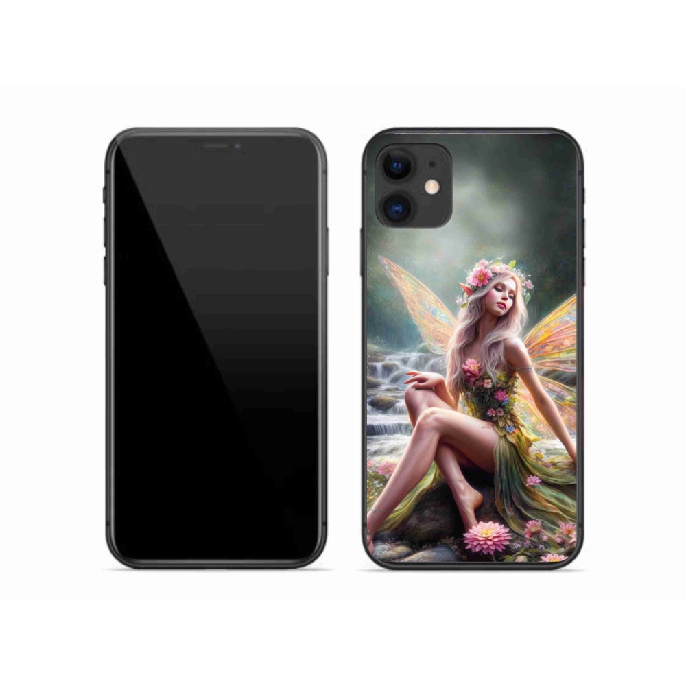 Gelový kryt mmCase na iPhone 11 - motýlí žena 1