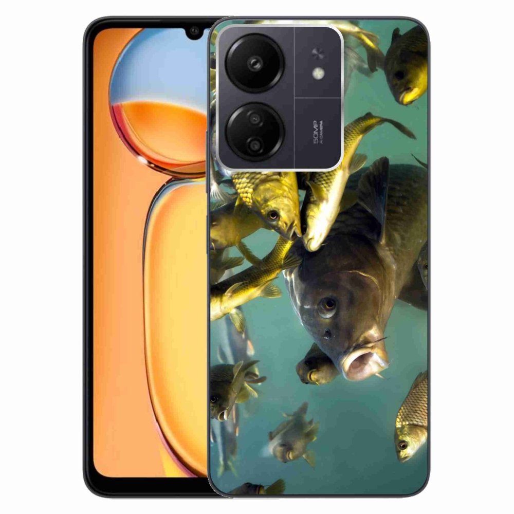 Gelový obal mmCase na Xiaomi Poco C65/Redmi 13C - hejno ryb