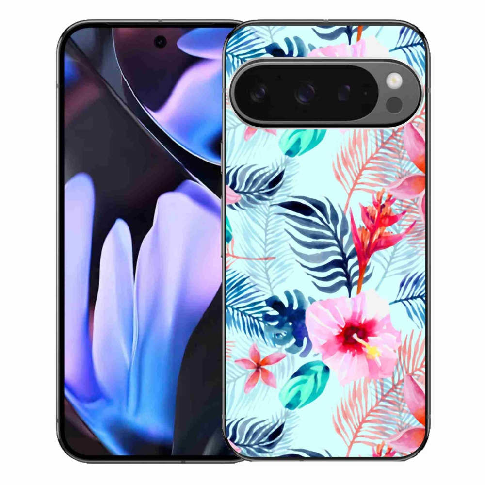 Gelový kryt mmCase na Google Pixel 9 Pro XL - květiny