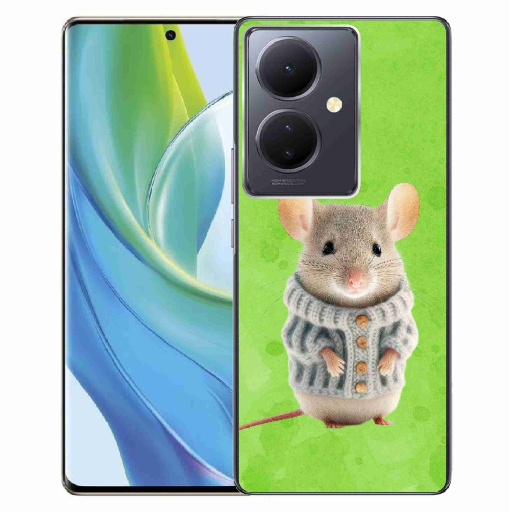 Gelový kryt mmCase na Vivo V29 Lite 5G - myška ve svetru