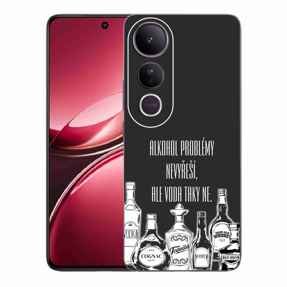 Gelový kryt mmCase na Vivo V50 Lite 4G/5G - vtipný text černé pozadí