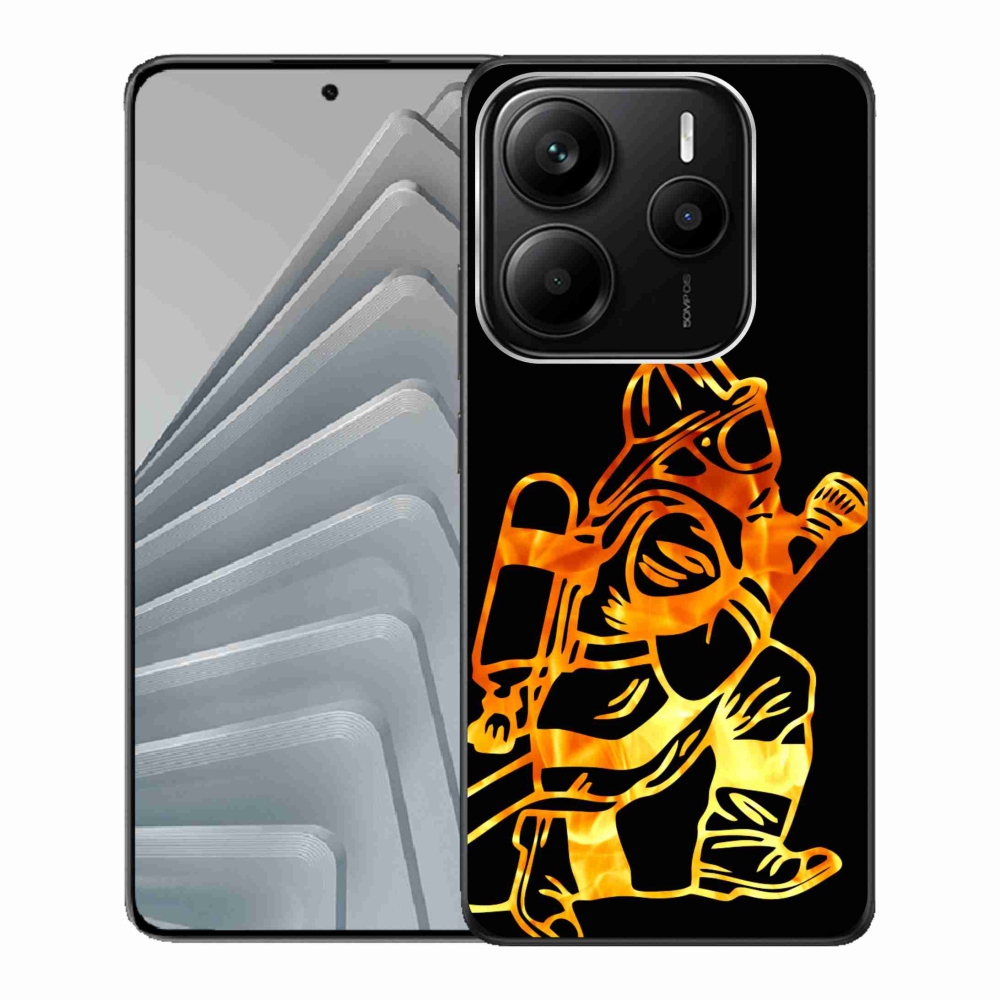 Gelový kryt mmCase na Xiaomi Redmi Note 14 5G - hasič 1