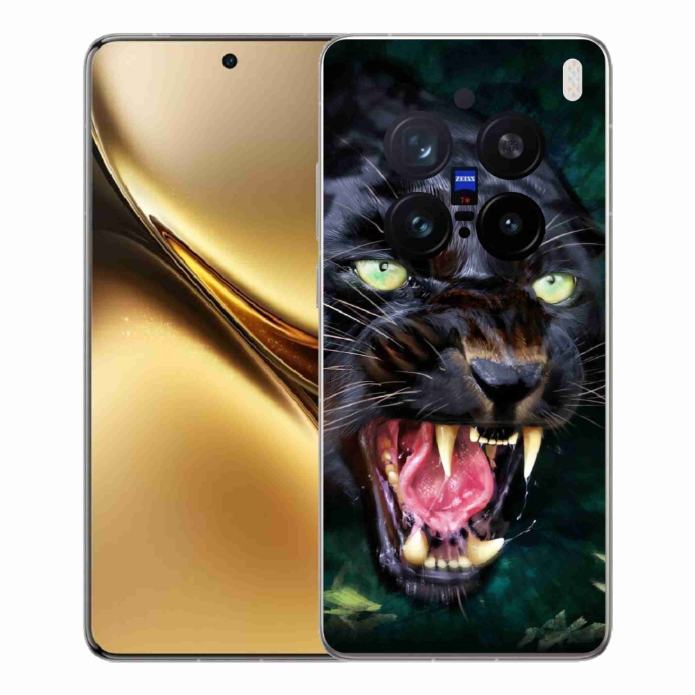 Gelový kryt mmCase na Vivo X200 Pro 5G - rozzuřený černý panter