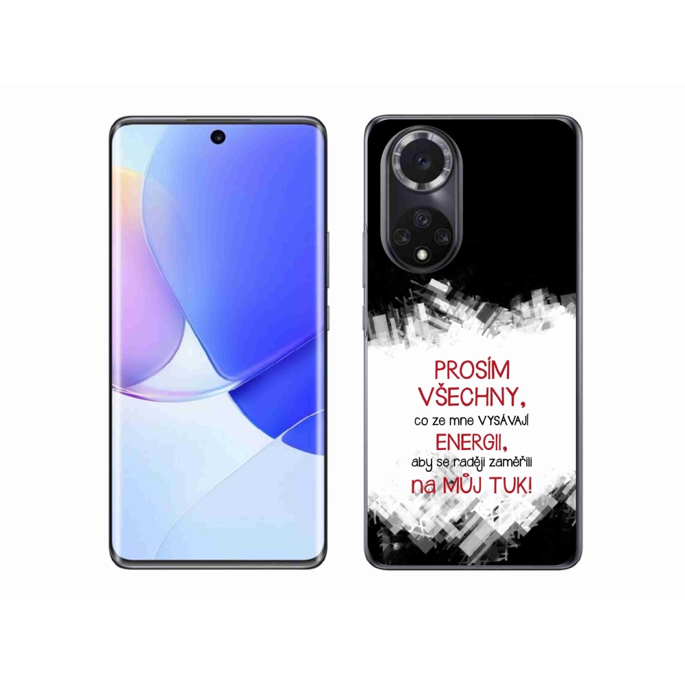 Gelový kryt mmCase na Honor 50 - vtipný text 1 červený