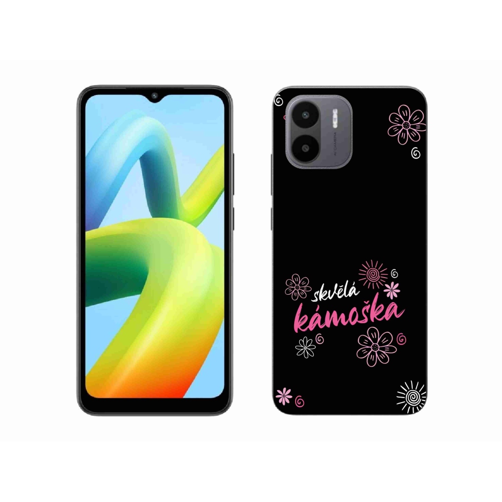 Gelový kryt mmCase na Xiaomi Redmi A1 - skvělá kámoška černé pozadí