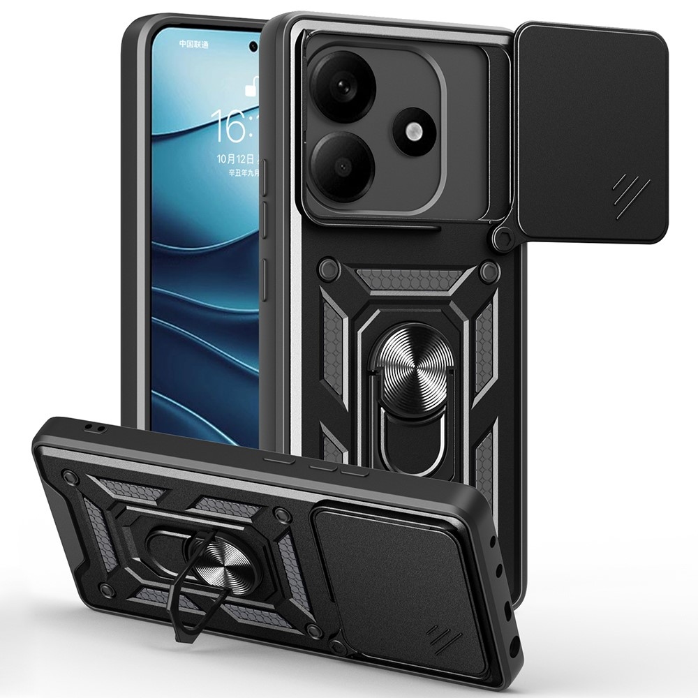 Slide odolný kryt na Xiaomi Redmi Note 14 5G - černý