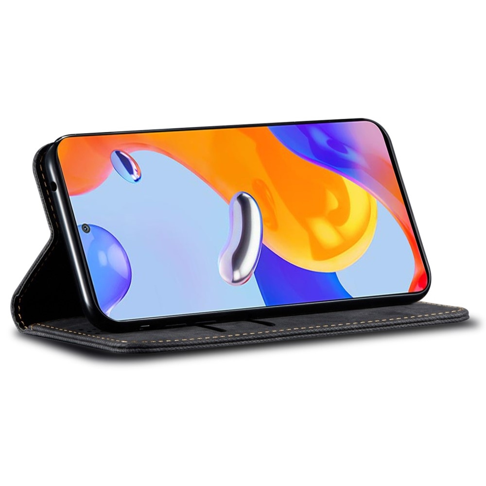 Jeanse knížkové pouzdro na Xiaomi 15 Ultra - černé