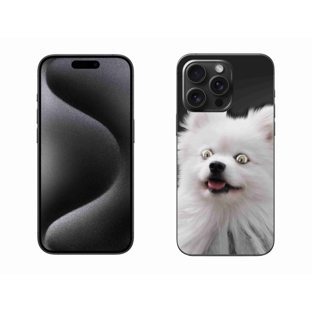 Gelový kryt mmCase na iPhone 15 Pro Max - bílý špic