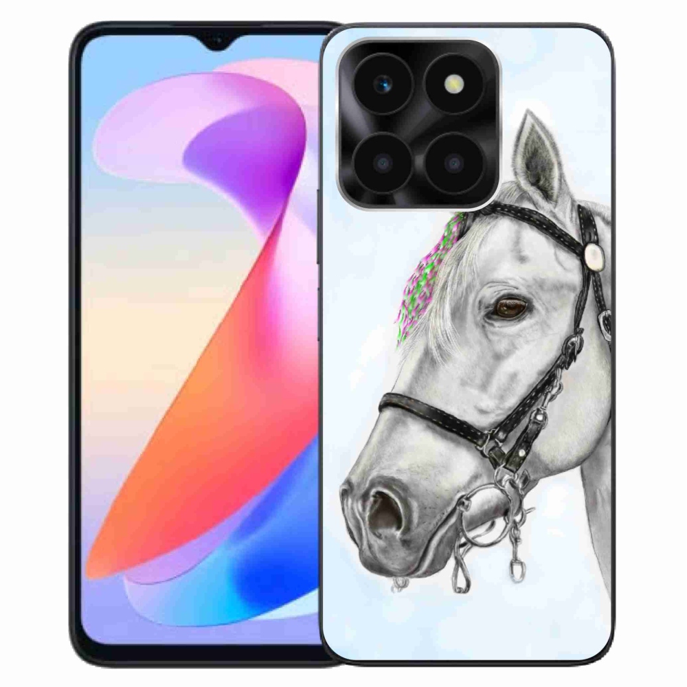 Gelový kryt mmCase na Honor X6a - bílý kůň 1