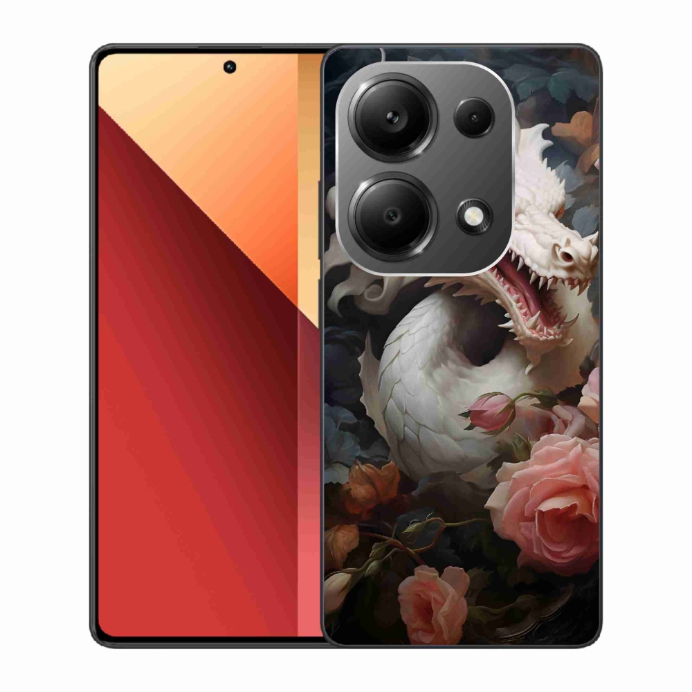 Gelový kryt mmCase na Xiaomi Redmi Note 13 Pro 4G/Poco M6 Pro - bílý drak