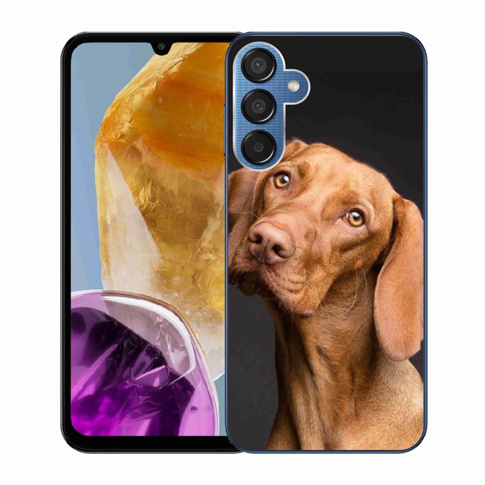 Gelový obal mmCase na Samsung Galaxy M15 5G - maďarský ohař