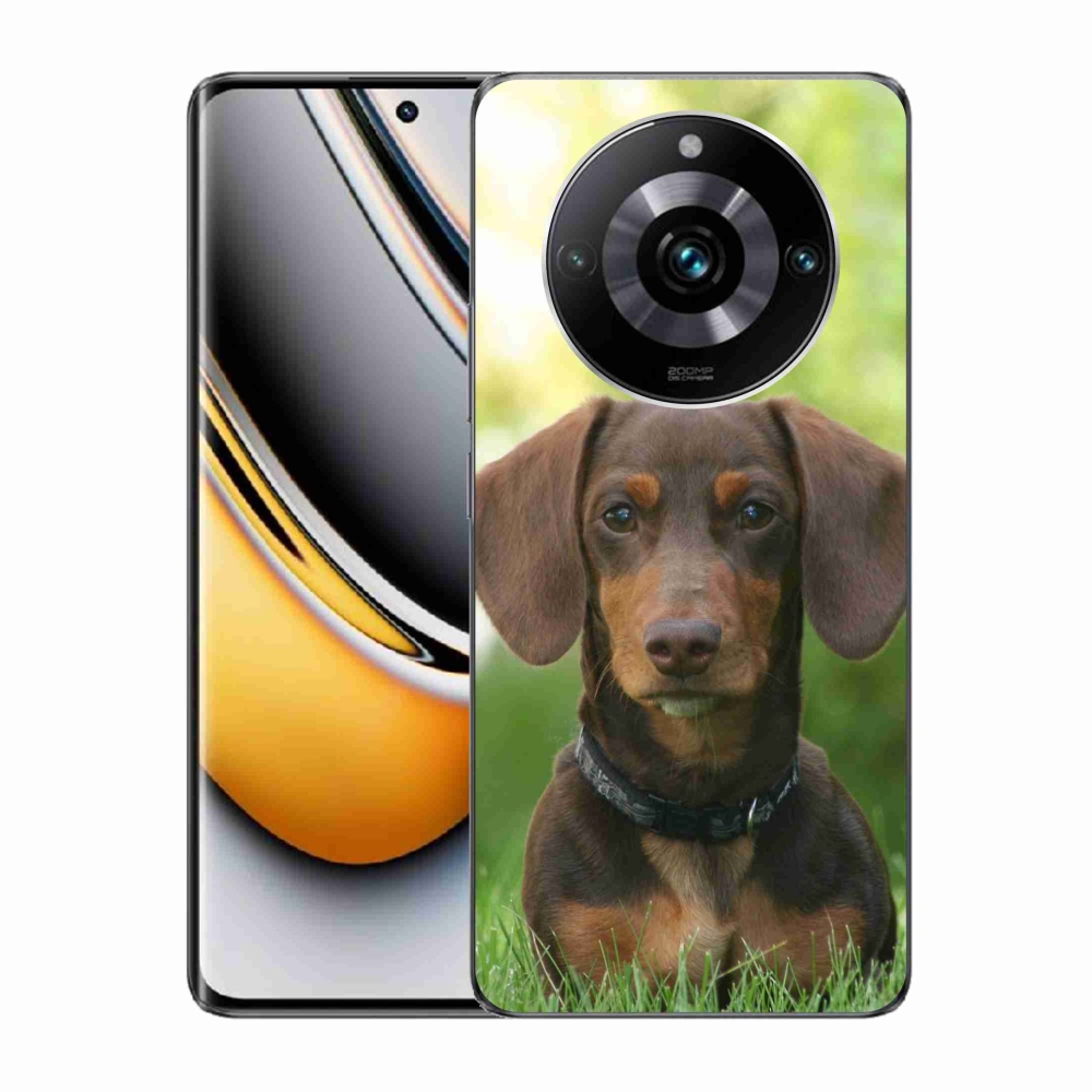 Gelový obal mmCase na Realme 11 Pro/11 Pro+ - hnědý jezevčík