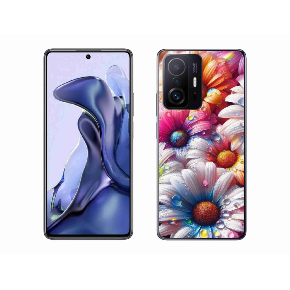 Gelový kryt mmCase na Xiaomi 11T - barevné kopretiny