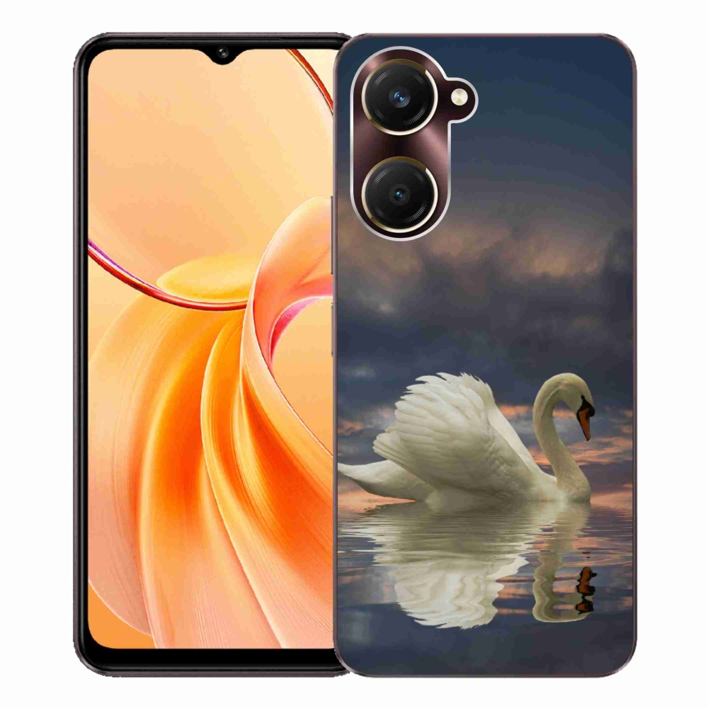 Gelový kryt mmCase na Vivo Y28s 5G - labuť