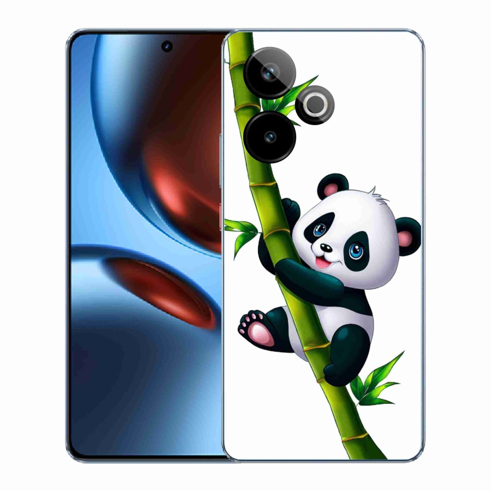Gelový kryt mmCase na Realme GT 7 5G/GT 7T 5G - panda na bambusu