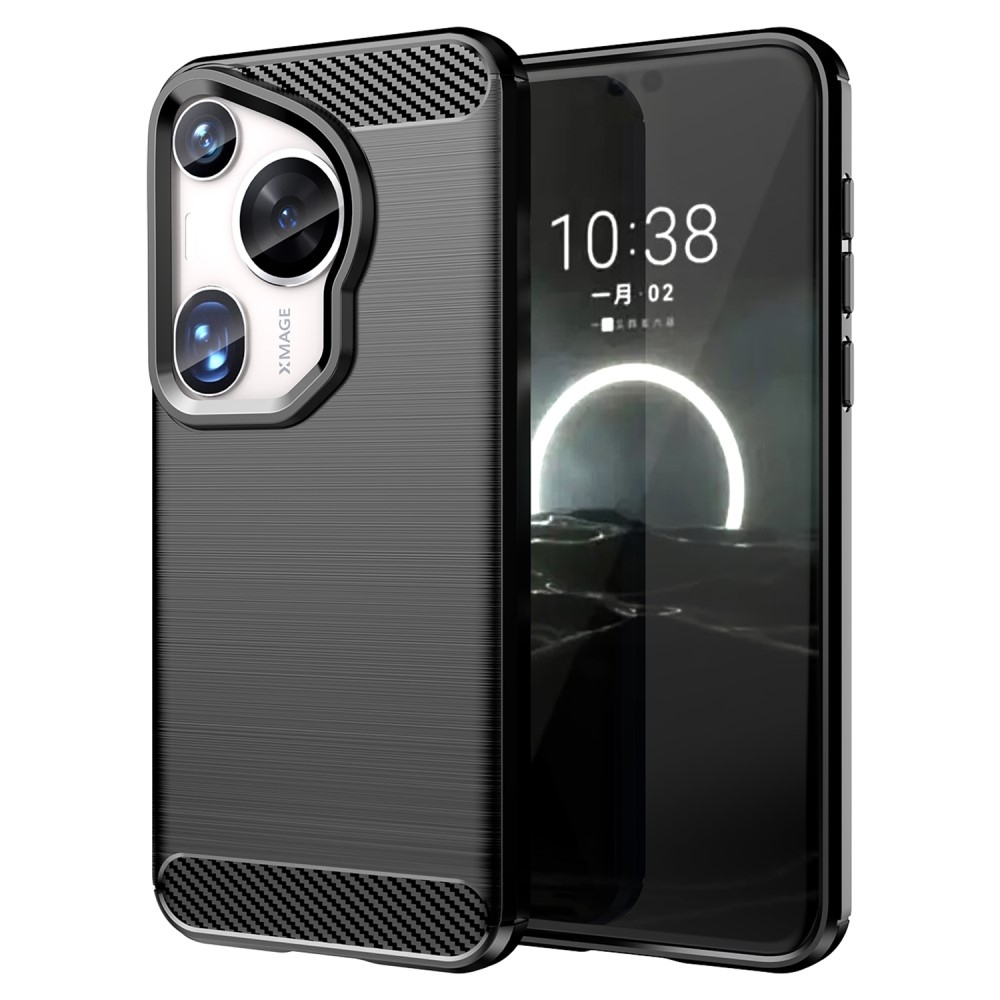 Carbon odolný gelový obal na Huawei Pura 70 Ultra - černý