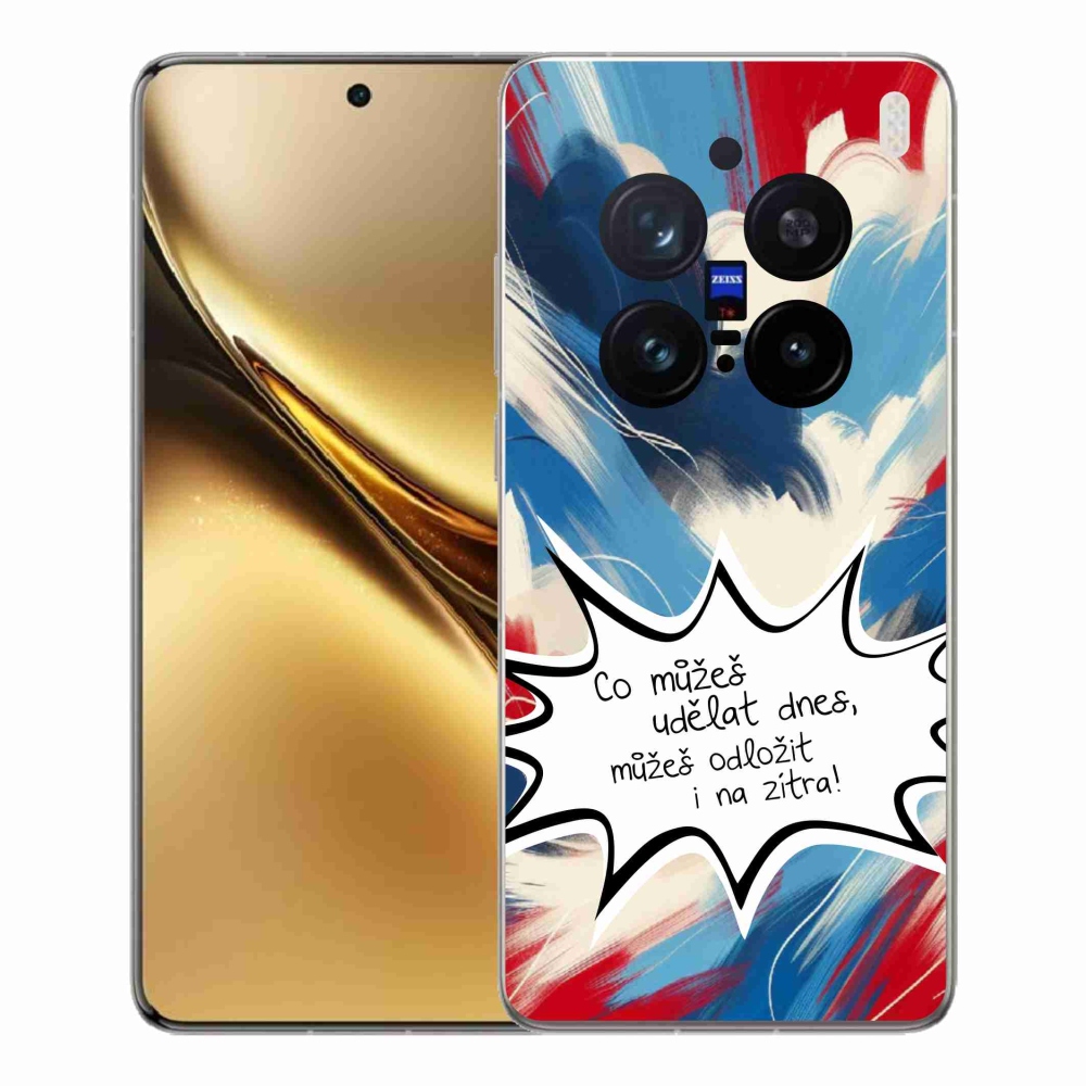 Gelový kryt mmCase na Vivo X200 Pro 5G - vtipný text 9 bílé pozadí