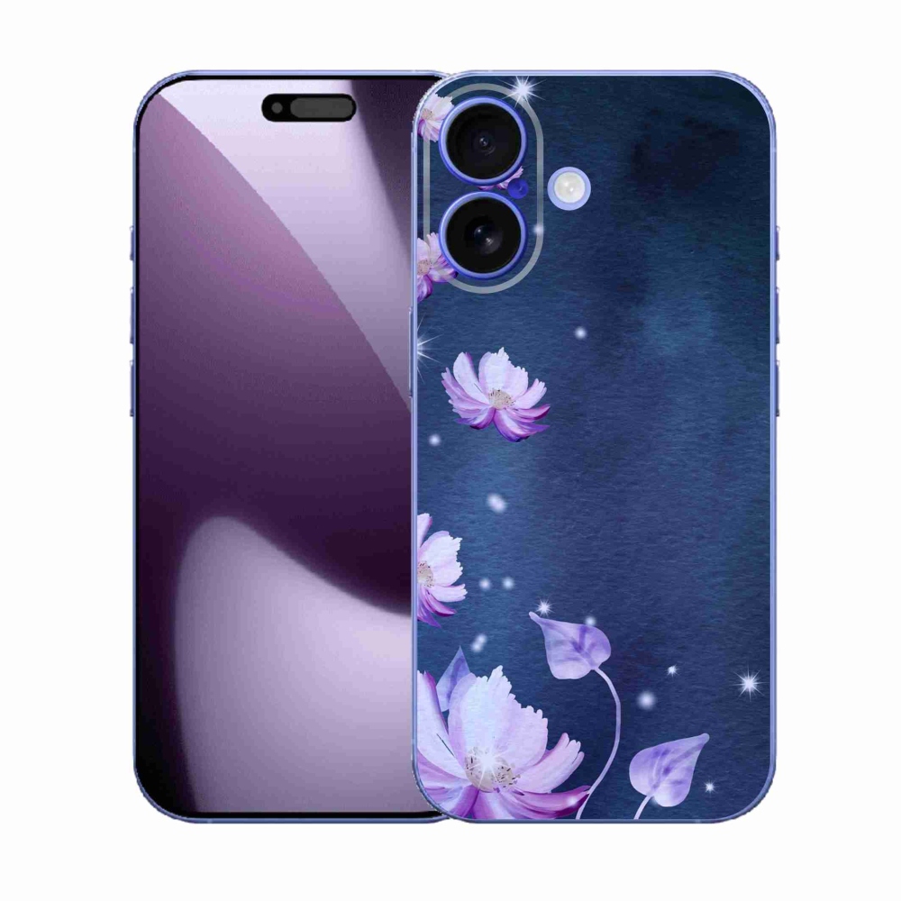 Gelový kryt mmCase na iPhone 17 - padající květy
