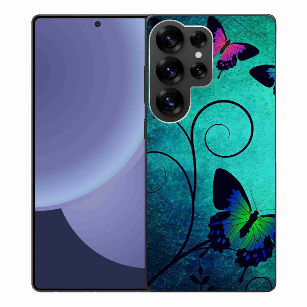 Gelový kryt mmCase na Samsung Galaxy S25 Ultra - barevní motýli
