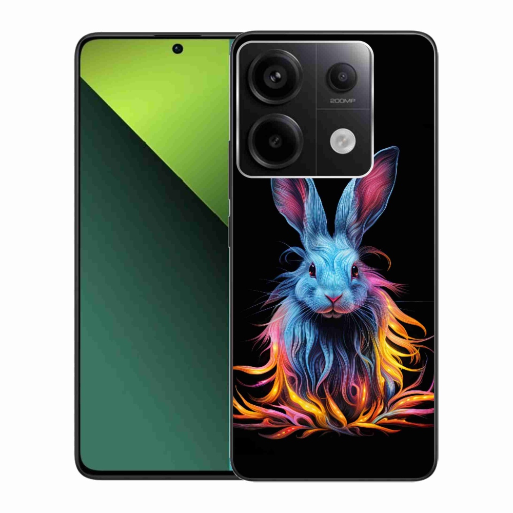 Gelový kryt mmCase na Xiaomi Redmi Note 13 Pro 5G/Poco X6 5G - abstraktní zajíc