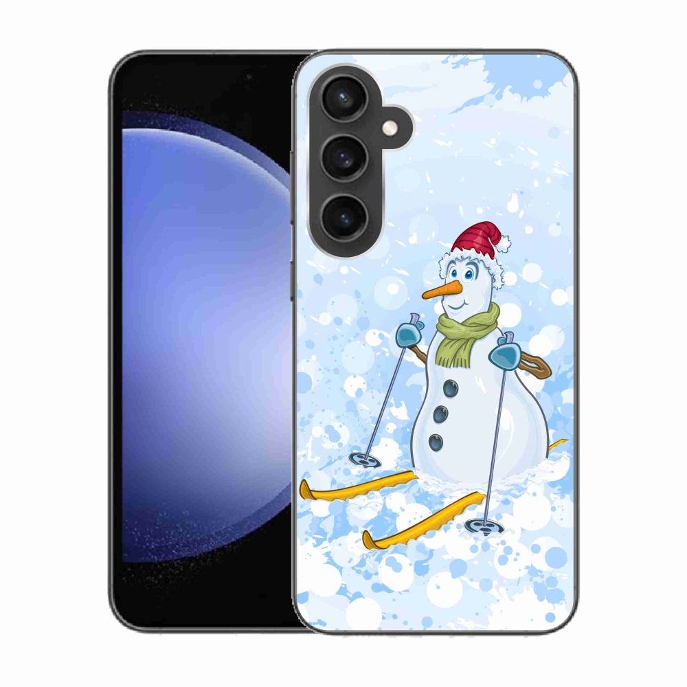 Gelový kryt mmCase na Samsung Galaxy S23 FE - sněhulák