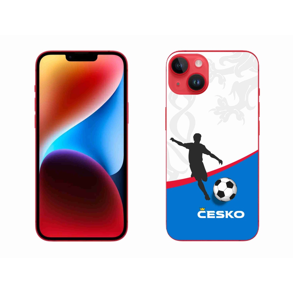 Gelový kryt mmCase na iPhone 14 Plus - fotbal Česko 1