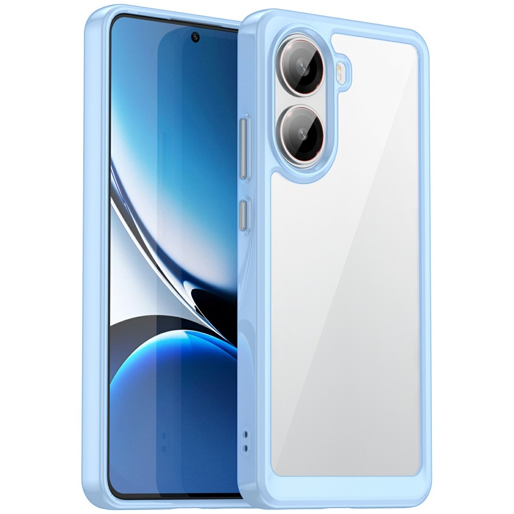 Gelový obal s pevnými zády na Xiaomi Poco X7 Pro 5G - modrý