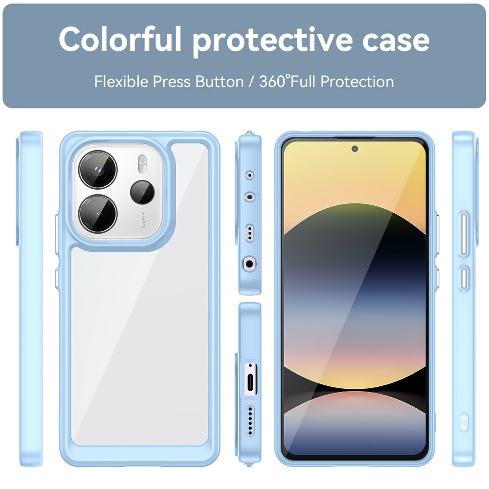 Gelový obal s pevnými zády na Xiaomi Redmi Note 14 - modrý