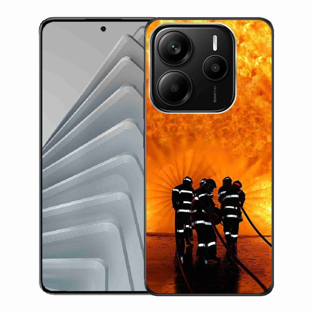 Gelový kryt mmCase na Xiaomi Redmi Note 14 5G - požár