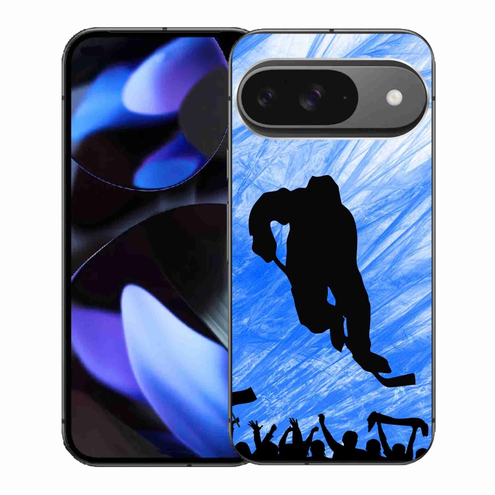 Gelový kryt mmCase na Google Pixel 9/9 Pro - hokejový hráč