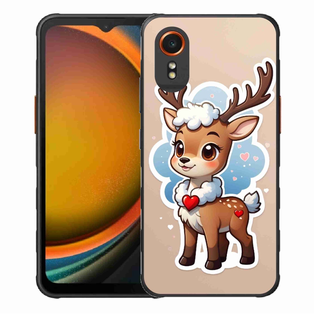 Gelový kryt mmCase na Samsung Galaxy Xcover 7 - kreslený sob