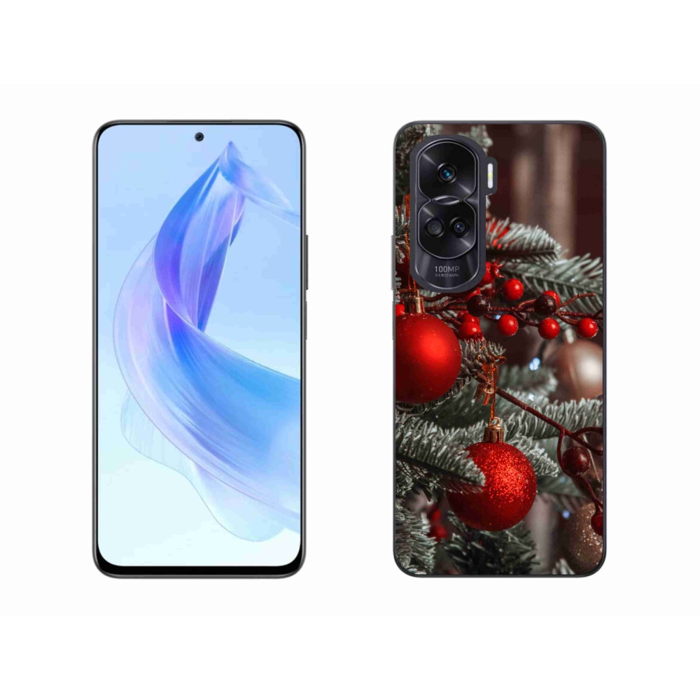 Gelový kryt mmCase na Honor 90 Lite - vánoční ozdoby 2