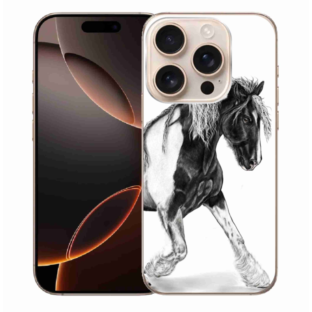 Gelový kryt mmCase na iPhone 16 Pro Max - kůň