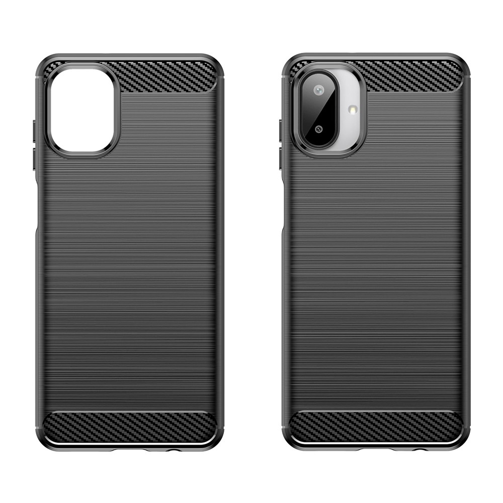 Carbon odolný gelový obal na Samsung Galaxy A07 4G - černý