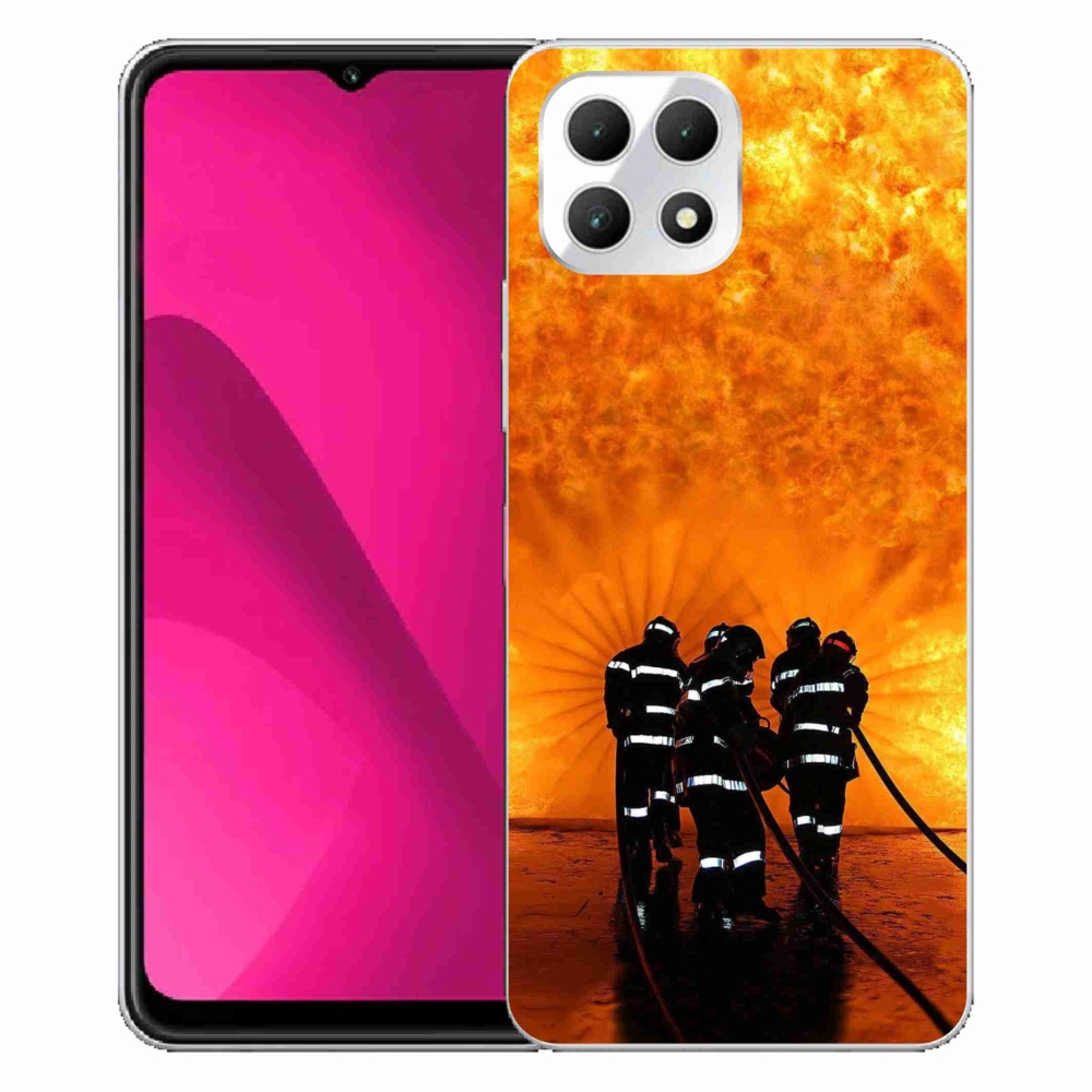 Gelový kryt mmCase na T-Mobile T Phone 2 - požár