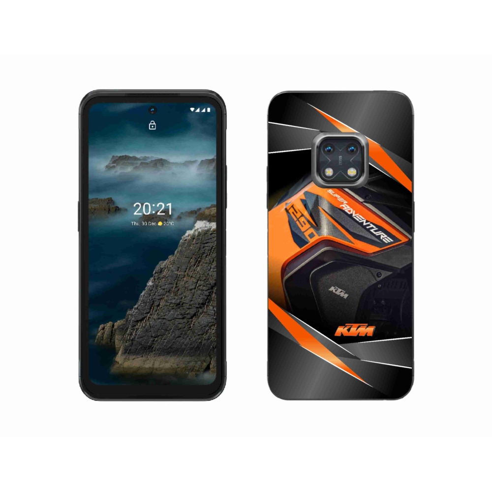 Gelový kryt mmCase na Nokia XR20 - motorka ktm
