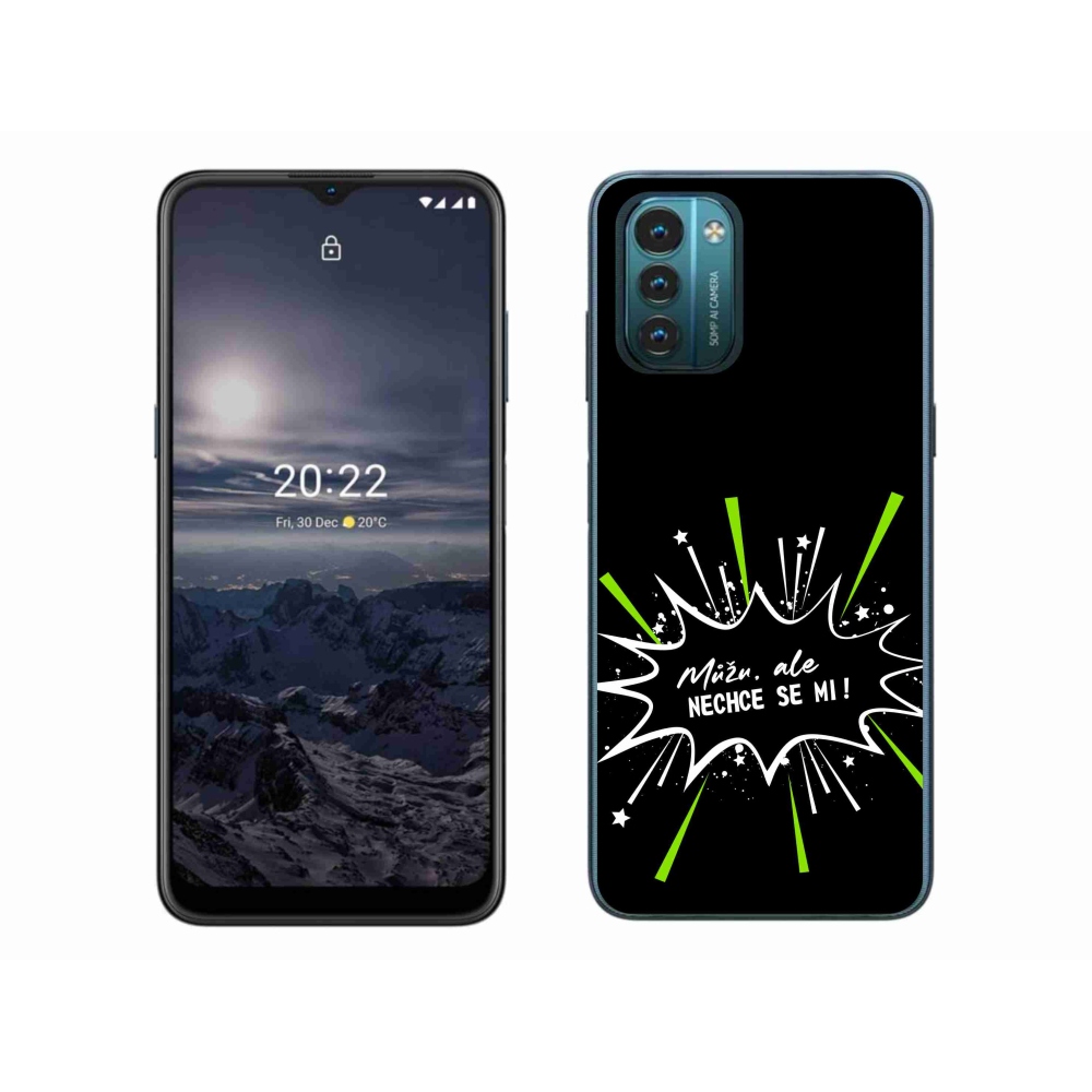 Gelový kryt mmCase na Nokia G11/G21 - vtipný text 11 černé pozadí