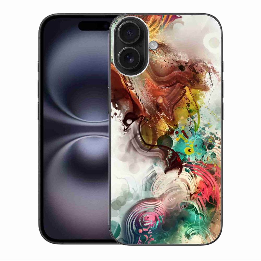 Gelový kryt mmCase na iPhone 16 Plus - abstrakt 1
