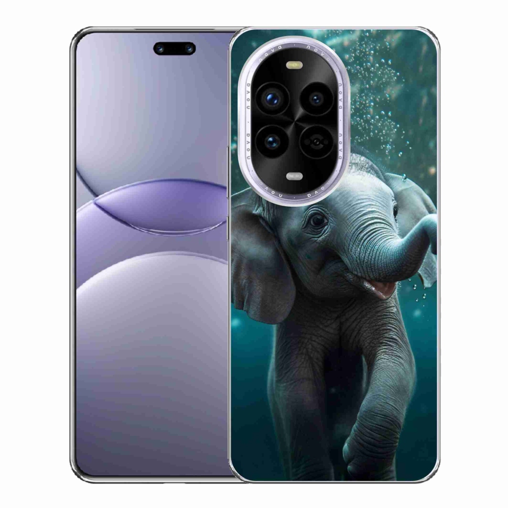 Gelový kryt mmCase na Huawei Nova 13 Pro 5G - slůně pod vodou