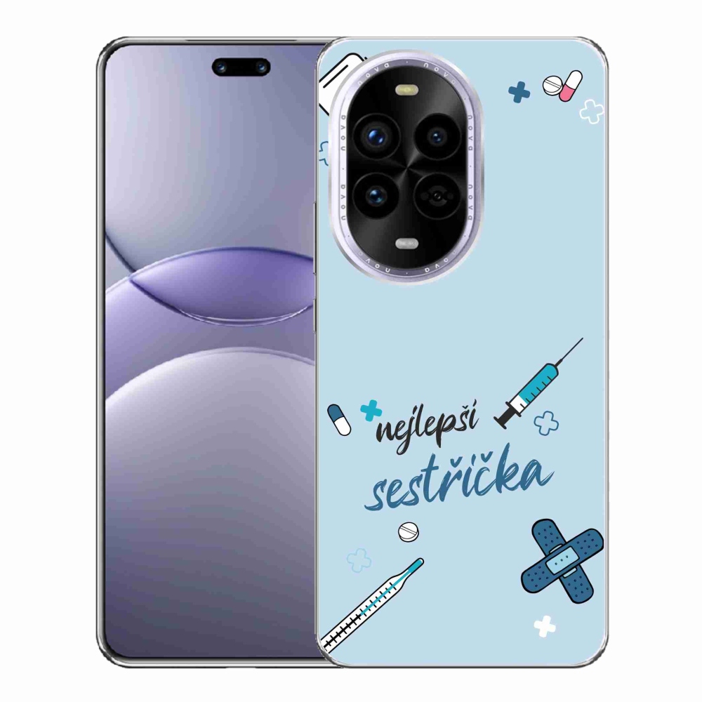 Gelový kryt mmCase na Huawei Nova 13 Pro 5G - nejlepší sestřička modré pozadí