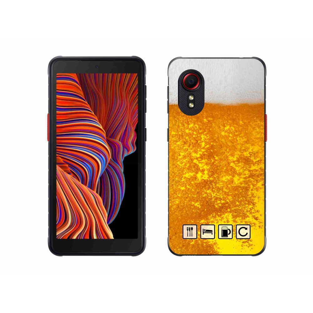 Gelový kryt mmCase na Samsung Galaxy Xcover 5 - pivní motiv 3