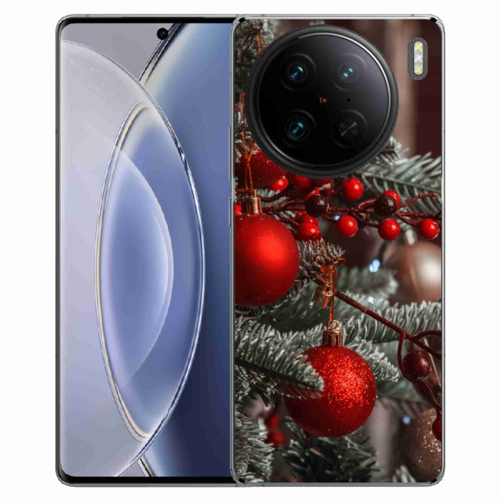 Gelový kryt mmCase na Vivo X90 Pro - vánoční ozdoby 2