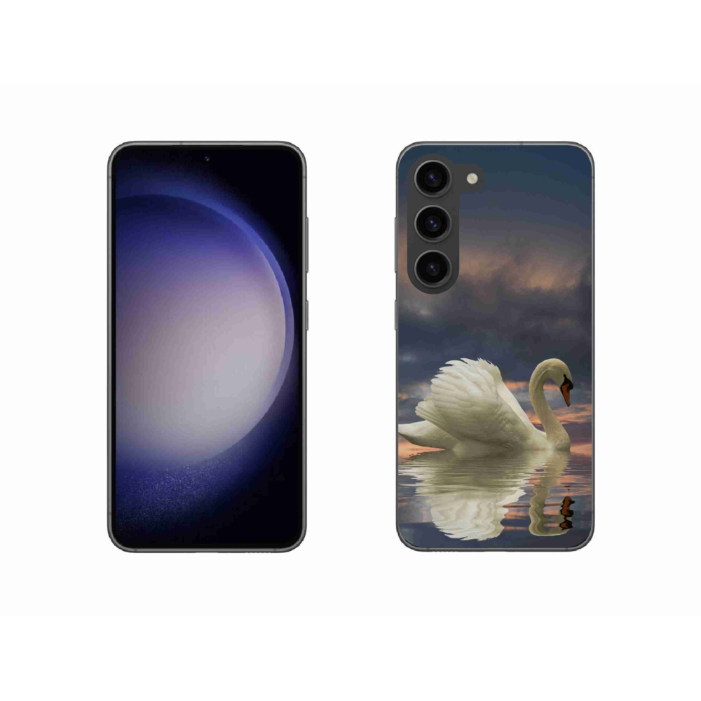 Gelový kryt mmCase na Samsung Galaxy S23 5G - labuť
