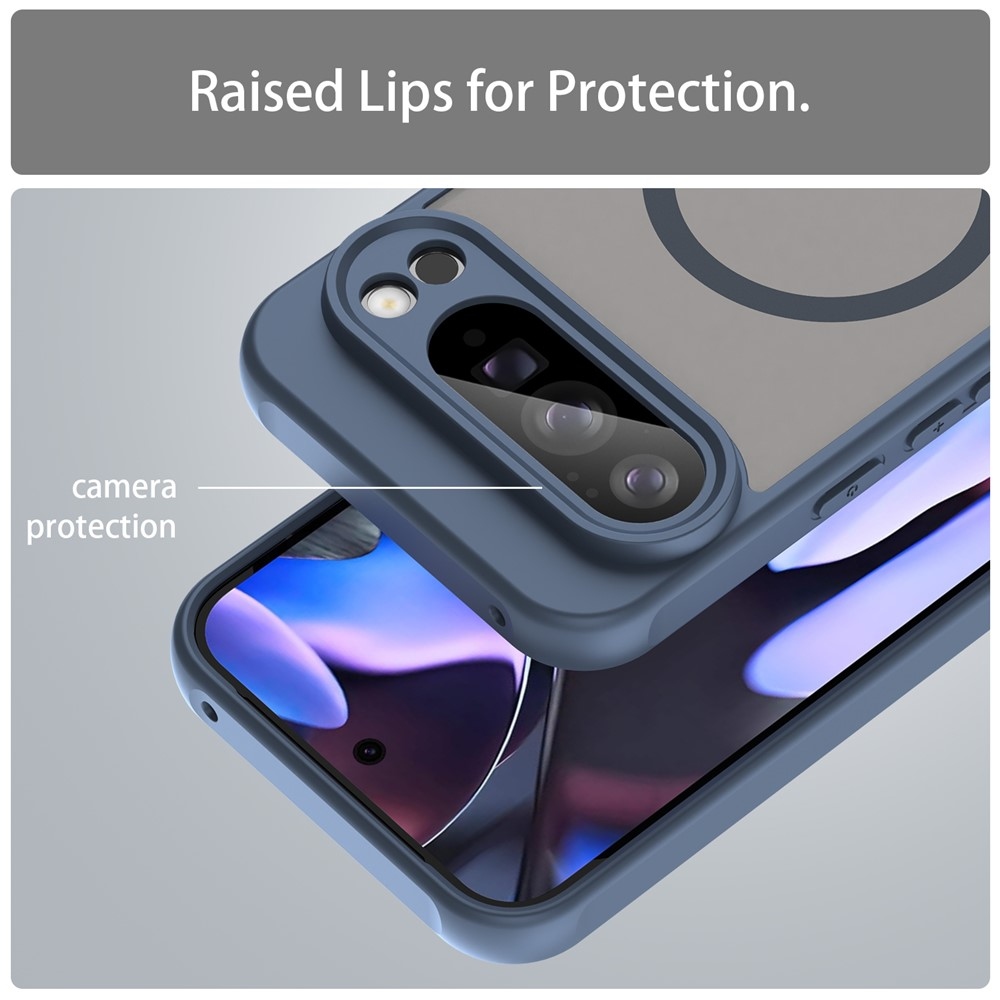 Case matný gelový obal s MagSafe na Google Pixel 10 Pro XL - modrý