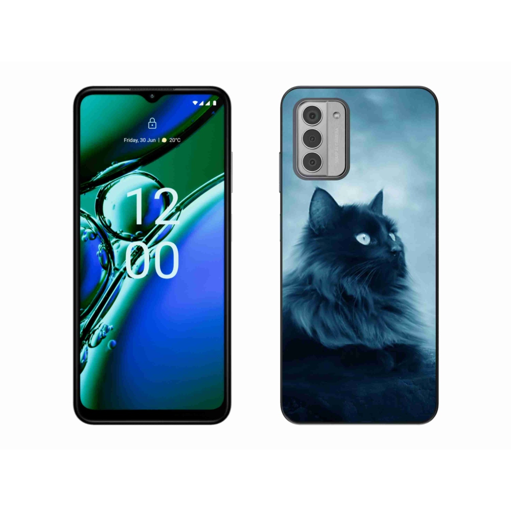Gelový obal mmCase na Nokia G42 - černá kočka 1